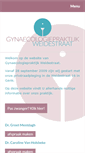 Mobile Screenshot of gynaecologiepraktijkweidestraat.be